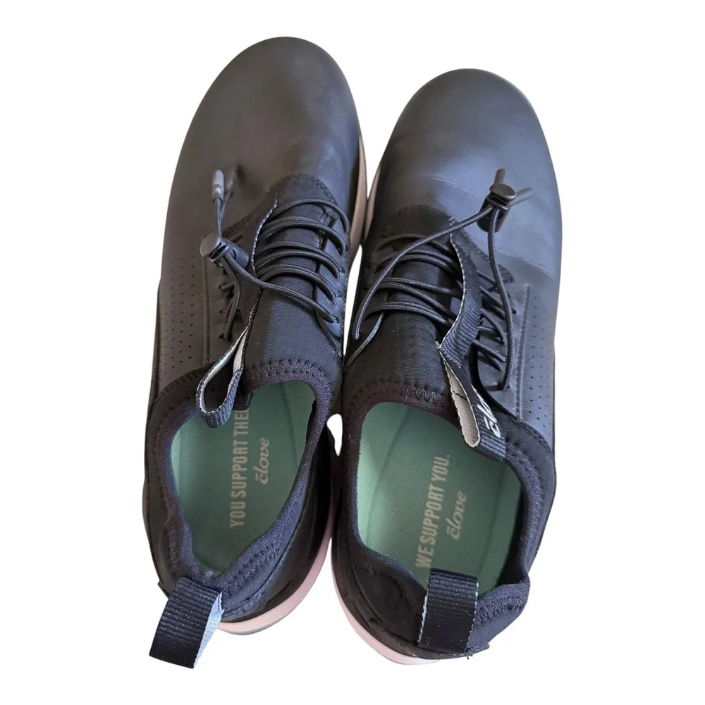 Clove Lunar Fade Nursing Shoes Women 12 Men 10.5 Black Comfort Work Sneakers